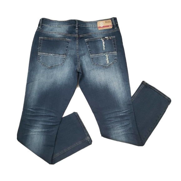 Buffalo by David Bitton Basic Ash-X skinny Stretch Denim Distressed Jeans 34×32 - Picture 4 of 7